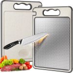 Double-Sided Stainless Steel Cutting Board with Anti-Slip Silicone Edges - Image 2