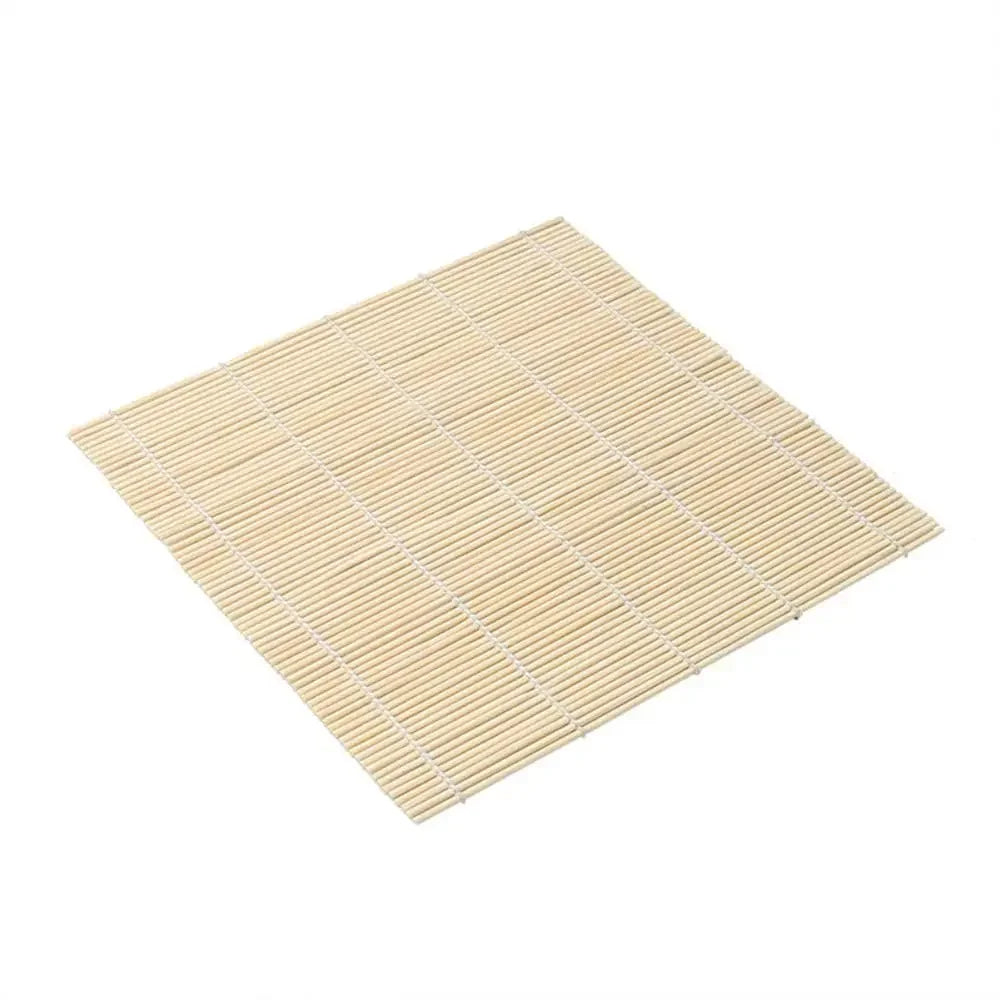 10002 Bamboo Sushi Rolling Mat with White Finish – Seaweed & Rice Roll Curling Mat - Image 1