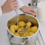 Stainless Steel Potato Masher – Wavy Kitchen Masher & Press - Image 3