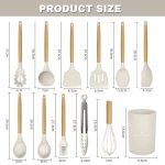 12-Piece Silicone Cooking Utensils Set – Non-Scratch Kitchen Tools - Image 5
