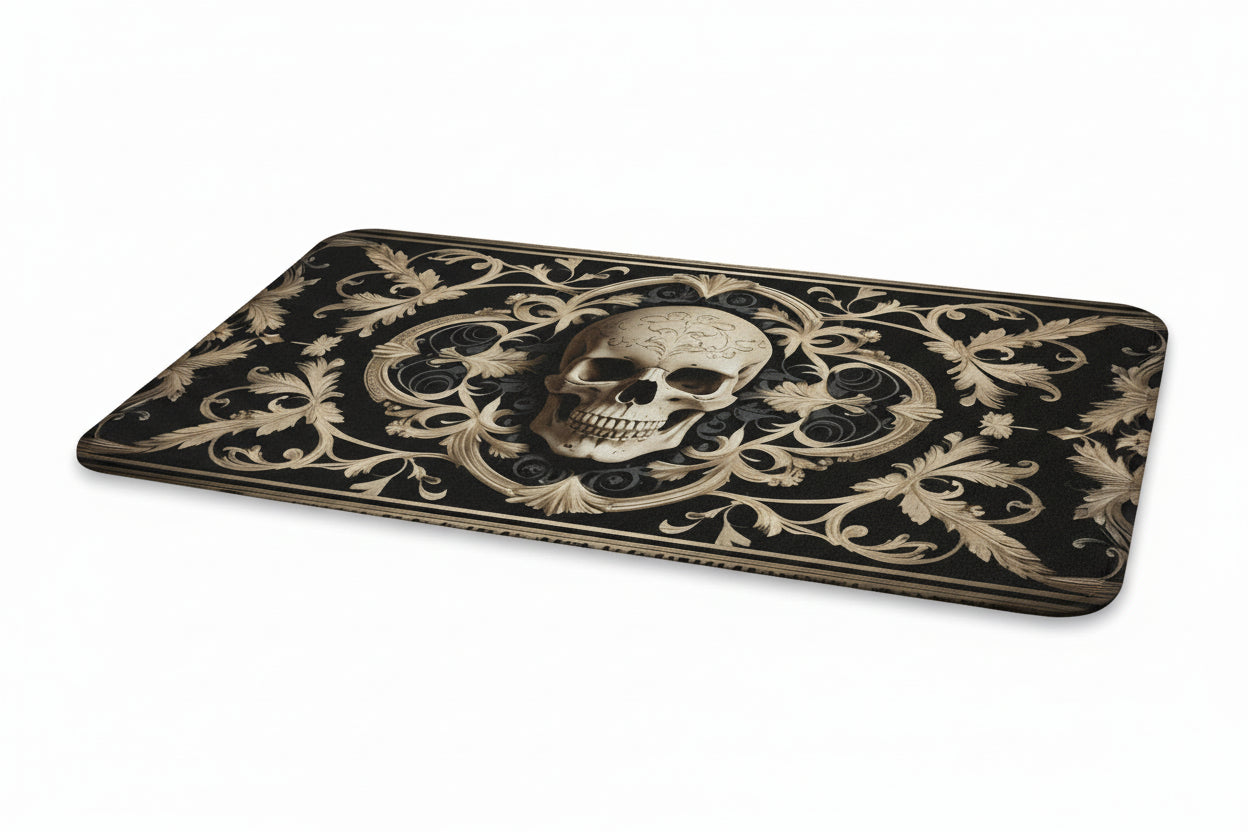 10004 Skull Head Door Mat – Non-Slip Soft Floor Rug 1/2 Pcs - Image 1