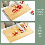 Bamboo Cutting Board – Eco-Friendly Rectangular Chopping Board - Image 6