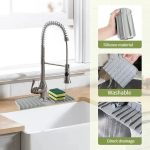 Silicone Faucet Mat & Sink Splash Guard – Sponge Holder & Drain Pad - Image 4