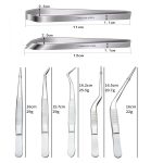 Stainless Steel Kitchen Tweezers Set – 6-Piece Precision Tweezers - Image 7