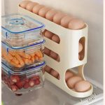 Automatic Rolling Egg Storage Box – Fridge Door Egg Organizer 2/4 Layer - Image 3