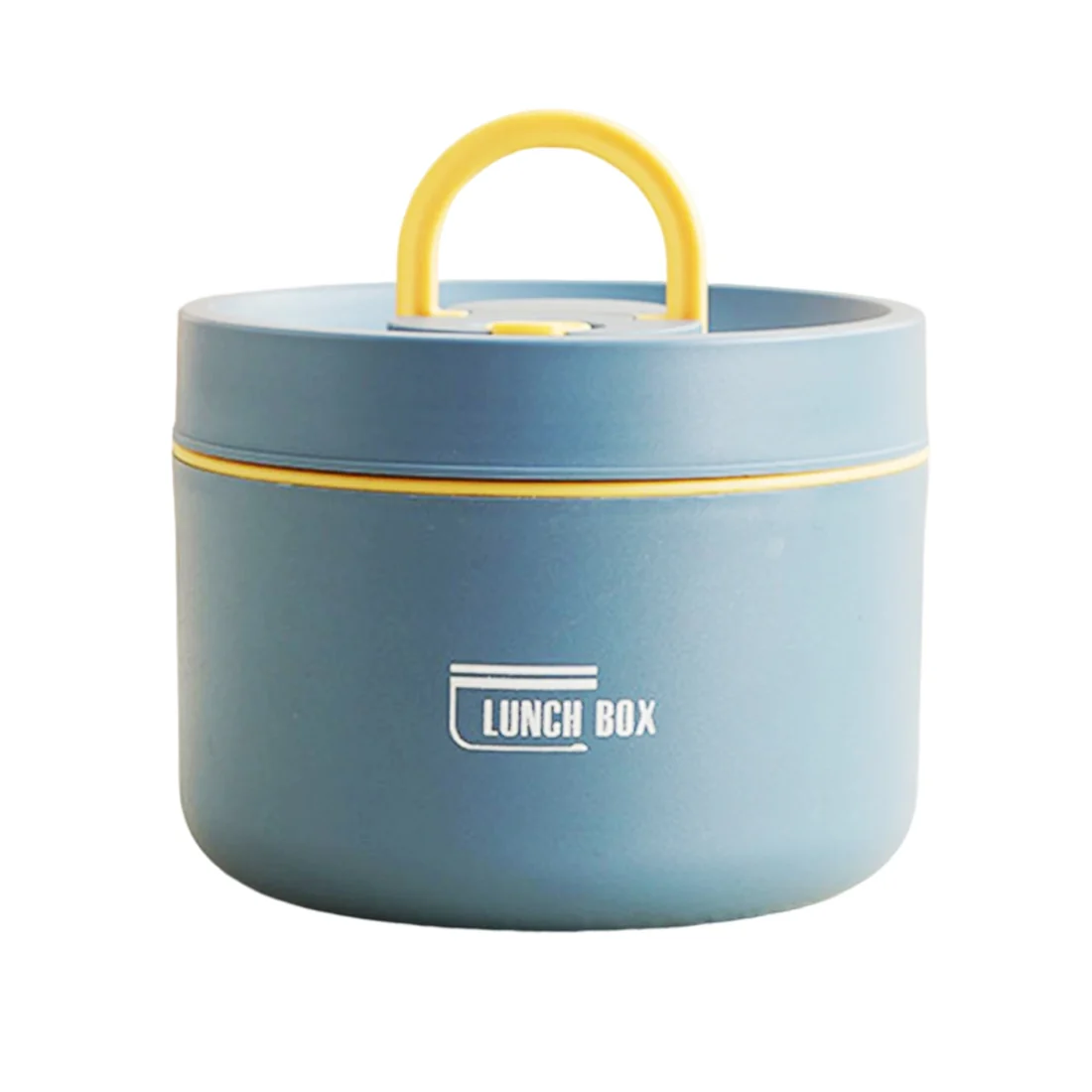 S5a3c97d642ac48faa5aeb7d93bfef31ck Thermal Leakproof Round Lunch Box with Folding Handle - Image 1